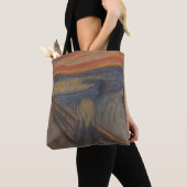 De schreeuw van Natuur, Edvard Munch, 1893 Tote Bag (Dichtbij)
