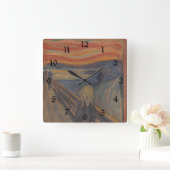 De schreeuw van Natuur, Edvard Munch, 1893 Vierkante Klok (Huis)