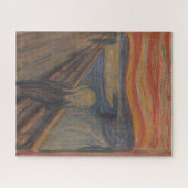 De schreeuw van ontzetting door Edvard Munch 1893 Legpuzzel (Horizontaal)