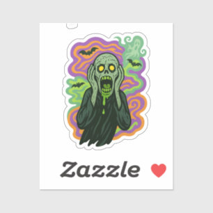De Schreeuw - Zombie Cartoon Sticker
