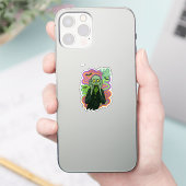 De Schreeuw - Zombie Cartoon Sticker (Telefoon)