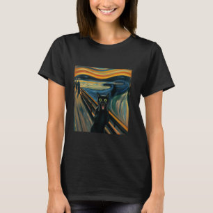 De schreeuwende kat Munch expressionisme kunst T-shirt