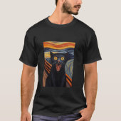 De schreeuwende kat parodie grappige kat parodie k t-shirt (Voorkant)