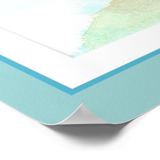 De Schrift, Inspirerend, Vrede, John 14:27 Beach Poster (Hoek)