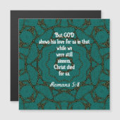 De Schrift van de Liefde van God Citaat Romans 5:8 (Voorkant / Achterkant)