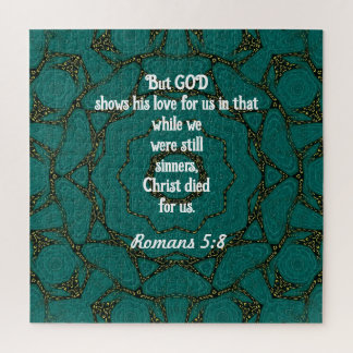 De Schrift van de Liefde van God Citaat Romans 5:8 Legpuzzel