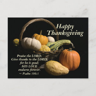 De Schrift van de Thanksgiving Pheft de Heer Psalm Briefkaart