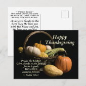 De Schrift van de Thanksgiving Pheft de Heer Psalm Briefkaart (Voorkant / Achterkant)