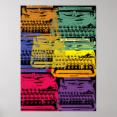 de schrijfmachine - donker poster (Voorkant)