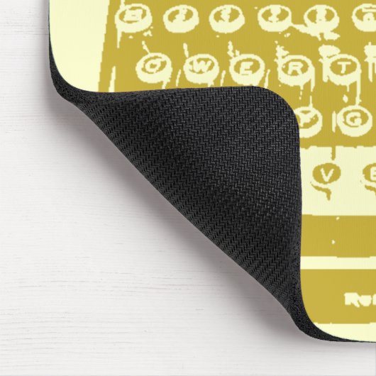 de schrijfmachine - tarwe muismat (Hoek)