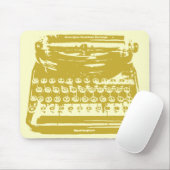 de schrijfmachine - tarwe muismat (Met muis)