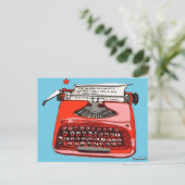 De Schrijfmachine van Starfire van het sterrelicht Briefkaart (Staand voorkant)