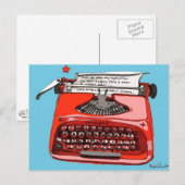 De Schrijfmachine van Starfire van het sterrelicht Briefkaart (Voorkant / Achterkant)