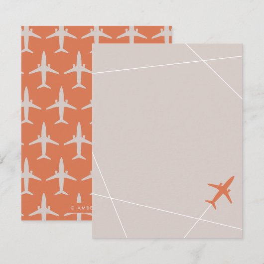 De schrijfmachine voor de set Jet - Zand Kaart (Voorkant / Achterkant)