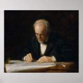 De Schrijfmeneer door Thomas Eakins Poster (Voorkant)