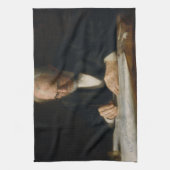 De Schrijfmeneer door Thomas Eakins Theedoek (Verticaal)