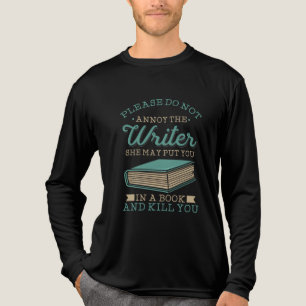 De schrijver Literatuur Gag niet irriteren Tri-Blend Shirt