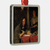 De schrijver metalen ornament (Rechts)
