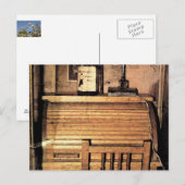 De schrijver Roll Top Desk Briefkaart (Voorkant / Achterkant)