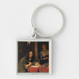 De schrijver sleutelhanger