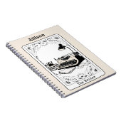 De schrijver Tarot Kaart gepersonaliseerde auteur Notitieboek (Rechterzijde)
