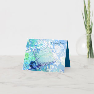 De schrijver van het verhaal Bar Bat Mitswa Thank  Bedankkaart