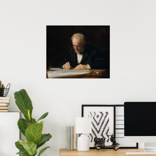 De schrijver van Thomas Eakins Poster (Thuiskantoor)