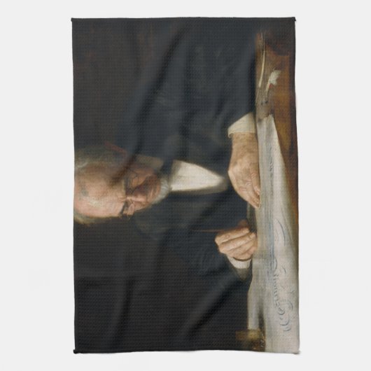 De schrijver van Thomas Eakins Theedoek (Verticaal)