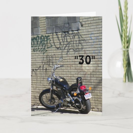 DE SCHRIJVING IS OP DE WALL-HAPPY 30th Kaart (Voorkant)