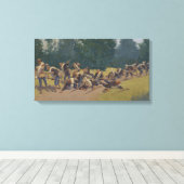 De Schroef van de Shrapnel in San Juan Hill Canvas Afdruk (Insitu (Houten vloer))