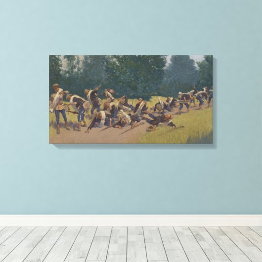 De Schroef van de Shrapnel in San Juan Hill Canvas Afdruk (Insitu (Houten vloer))