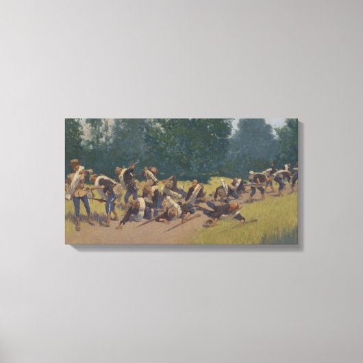 De Schroef van de Shrapnel in San Juan Hill Canvas Afdruk (Voorkant)