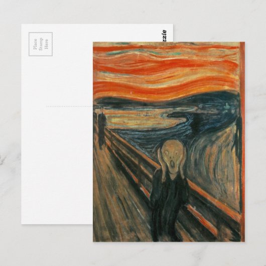 De Schuif - Edvard Munch. Kunstwerk schilderen. Briefkaart (Voorkant / Achterkant)