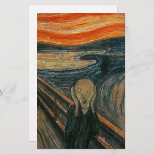 De Schuif - Edvard Munch. Kunstwerk schilderen. Briefpapier (Voorkant / Achterkant)