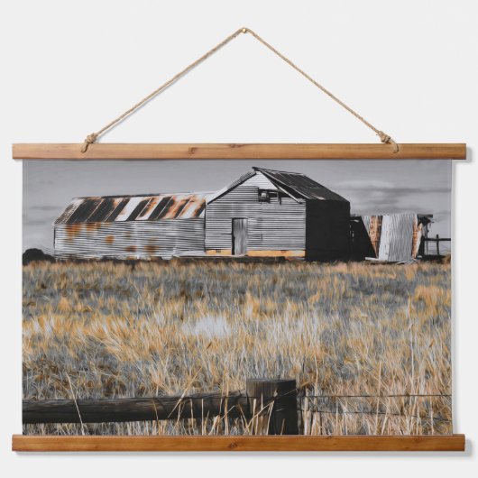 De schuilplaats van gisteren hangend wandkleed (Voorkant)