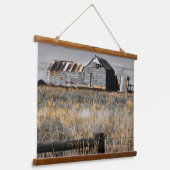 De schuilplaats van gisteren hangend wandkleed (Gebogen)