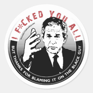 De schuld geven aan de Black Guy Sticker