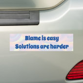 De schuld ligt bij Easy 2 Bumpersticker (Op auto)