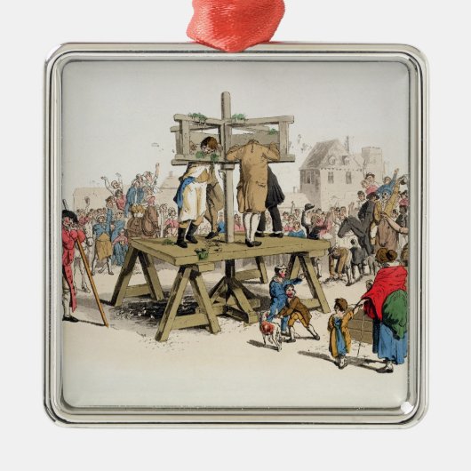 De schuld metalen ornament (Voorkant)