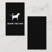 De schuld van de hond - gekweekte grappige hond va visitekaartje (Voorkant / Achterkant)