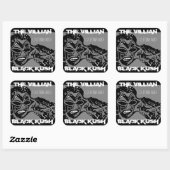 DE SCHURK ZWARTE KUSH INDICA VIERKANTE STICKER (Vel)