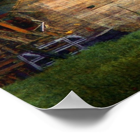 De schuur met de gebroken Cupola Poster (Hoek)