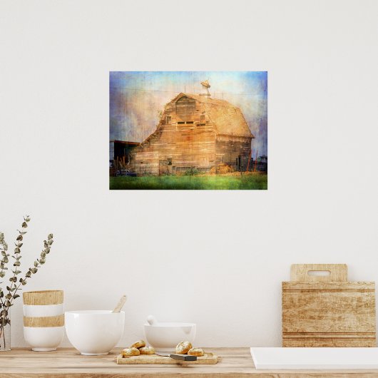 De schuur met de gebroken Cupola Poster (Keuken)