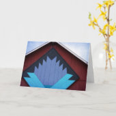De Schuur quilt, Verjaardag Kaart (Gele Bloem)