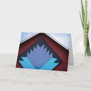 De schuur quilt, verjaardag kaart