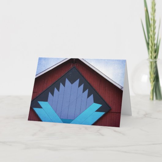 De Schuur quilt, Verjaardag Kaart (Voorkant)