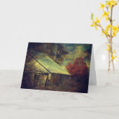 De schuur van de Herfst, Verjaardag Kaart (Gele Bloem)