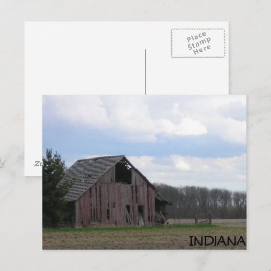 De Schuur van het land Briefkaart (Voorkant / Achterkant)