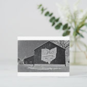 De Schuur van Ohio in de Winter Briefkaart (Staand voorkant)