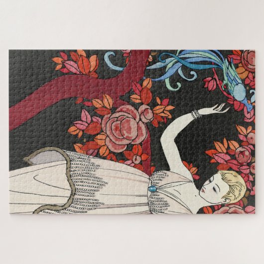 De 'Science Tree Evening Dress' - George Barbier Legpuzzel (Horizontaal)
